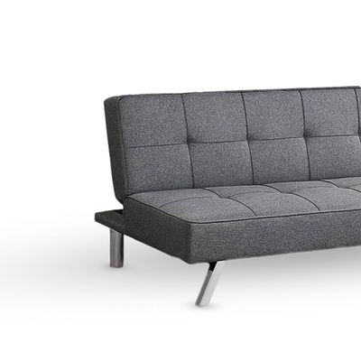 Modern Heavy-Duty 3-Seater Sofa Bed – Convertible Couch, Upholstered, Space-Saving, Durable Frame, Comfortable Seating for Living Room & Guest Room (GREY)