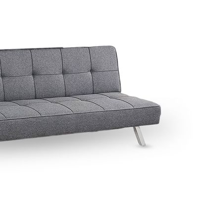 Modern Heavy-Duty 3-Seater Sofa Bed – Convertible Couch, Upholstered, Space-Saving, Durable Frame, Comfortable Seating for Living Room & Guest Room (GREY)