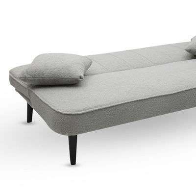 Modern Barel 3 Seater Sofa Bed, Heavy Duty, Upholstered, Space-Saving (GREY)