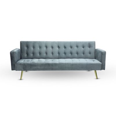 Lamerge Sofa Bed, Modern Convertible Sleeper Sofa Bed Wooden Frame Small Folding Sofa Couch For Living Room, Bedroom, Compact Spaces (Grey)