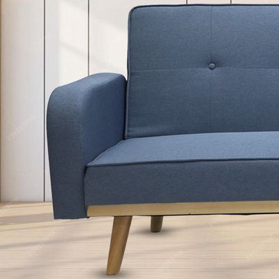Empire Furnituremodern Design Sofa Bed Or Three Seater L Shape Sofa Mh-851 Made With Finest Fabric With Wooden Legs And Support This Sofa Can Bed As Well For 2 Person Sofa (Blue)