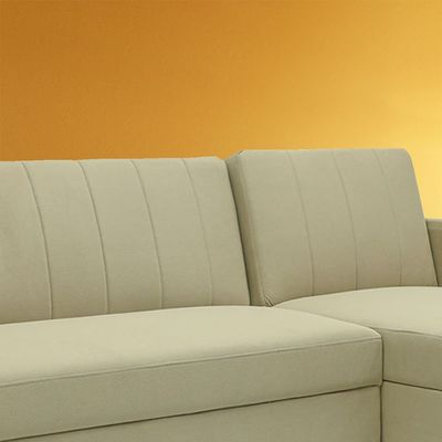 Luxe Comfort And Practicality Combined Mh-831-Grey L-Shaped Storage Sofa Bed - Ideal For Stylish And Functional Living Spaces (Light Brown)