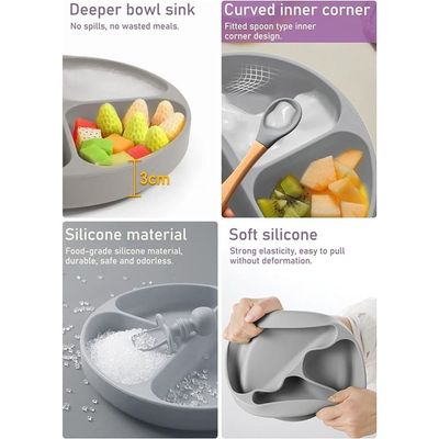 Baby Feeding 10 Pcs Silicone Set (Blue)