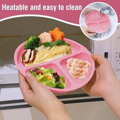 Baby Feeding 10 Pcs Silicone Set (Pink)