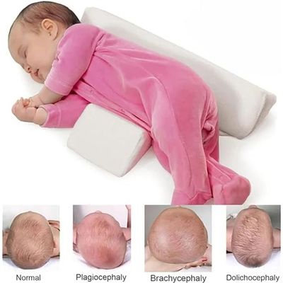 Baby Side Safer Sleeper Adjustable Wedge With Removable Anti Roll Positioner (White)
