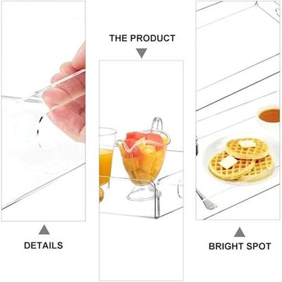 Acrylic Serving Tray 12x16 Inches (40x30x5 cm) || Decorative Tray Organizer || Coffee Table Countertop with Handles || Decorative Tray for Living Room Bedroom Entryway and Kitchen. (1)