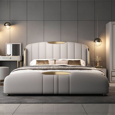 Modern Upholstered  Bed Frame with Headboard 150×200 - Queen Size