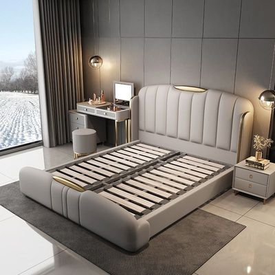 Modern Upholstered  Bed Frame with Headboard 150×200 - Queen Size