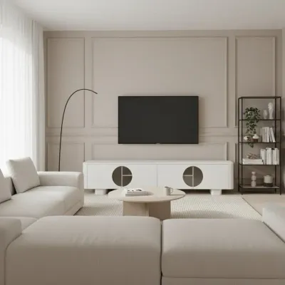 Como Tv Unit White 200cm Como Tv Unit White 200cm