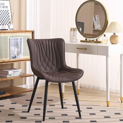 Seasiren High Back Modern Dining Chair for Home, Kitchen, and Dining Room ( Brown )