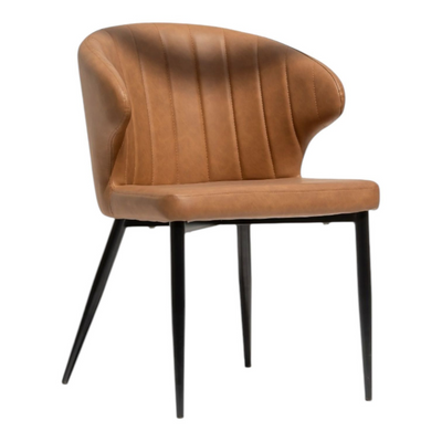 Wooden Twist Eublera Modern Dining Chair with Metal Legs Comfortable Seating for Restaurant Kitchen, or Dining Room