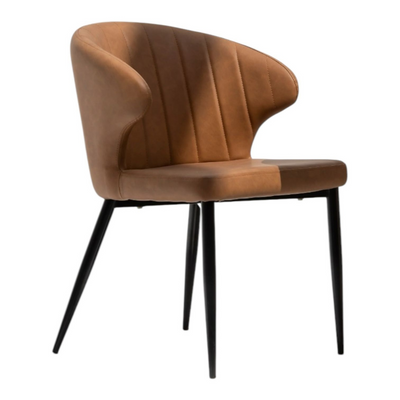 Wooden Twist Eublera Modern Dining Chair with Metal Legs Comfortable Seating for Restaurant Kitchen, or Dining Room