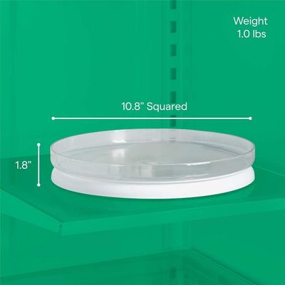 YouCopia FridgeView Fridge Turntable 360 Degree, Lazy Susan Organizer for Refrigerator Storage, Durable, BPA-free, Non-Slip Feet, For Easy Access, White