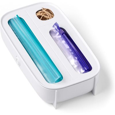 YouCopia StoraBag Drawer Food Bags Dispenser – 3-Slot Plastic Ziplock Bag Organizer for Kitchen, Holds Food Storage Bags, Freezer Bags, Snack Bags, BPA-Free & Easy to Clean