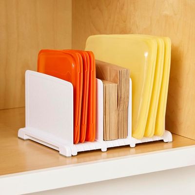 YouCopia StoraBag Reusable Shopping Bag Organizer, Adjustable Shelf Dividers for 20+ Tote, Cloth, Grocery and Lunch Bags, Non-Slip Feet, Compact Storage for Pantry or Cabinet