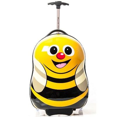 Peekaboo 2PC Kids Luggage Set - Children Suitcase Backpack School Travel Trolley ABS, Best Gift - Honey Bee