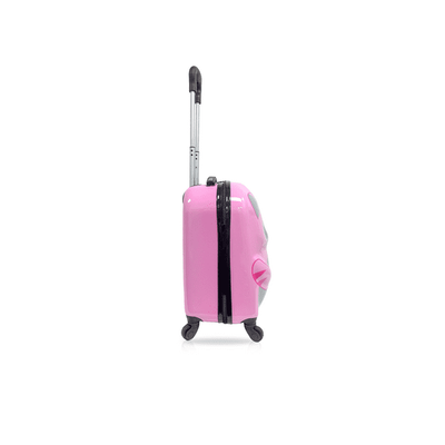Peekaboo 18 Inch Kids Luggage Children Travel Suitcase on Wheels 3D Cartoon Animal Trolley Case for Boys Girls Travel and School (Cat)
