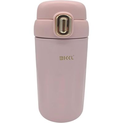 Twisoo Thermo Steel Coffee and Water Cup 304 Stainless Steel Leak Proof Vacuum Insulated Double Wall Ideal for Office and Home 12 Hours Hot and Cold 410ml (Pink)