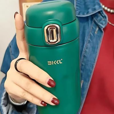 Twisoo Thermo Steel Coffee and Water Cup 304 Stainless Steel Leak Proof Vacuum Insulated Double Wall Ideal for Office and Home 12 Hours Hot and Cold 410ml (Green)