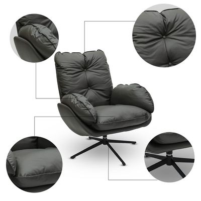 Empire Furniture Executive Office Chair Leather Computer Chair Ergonomic Back Support, High Back Home Office Desk Chair Comfy, Task Chairs With Arms, Swivel Reclining Gaming Chair For Adult