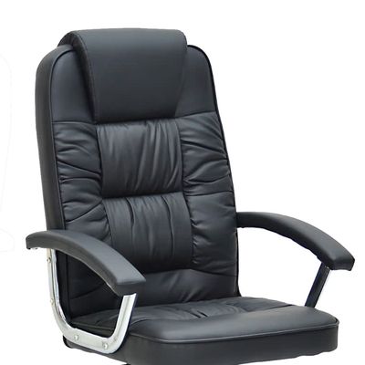 Empire Furniture Executive Office Chair Steel Structure, PU Leather 360° Swivel Desk Gaming Chair High Back & Adjustable Height Computer Table Chair, Soft Foam Gaming Study Chair Lumbar Support
