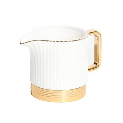 Porcelain 16-Pieces Coffee And Tea Cups Set. 6 Cups (90 Cc = 90 Ml) & 6 Saucers Set + 1 Tray + 1 Coffee Pot (600Cc)+ 1 Sugar Pot (200Cc) + 1 Creamer (200Cc) For 6 People. - Multi Color