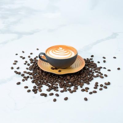 12-Piece Creative Porcelain Coffee Cups (200 Ml - 6.7 Oz) & Saucers Set For 6 People - Multi Color
