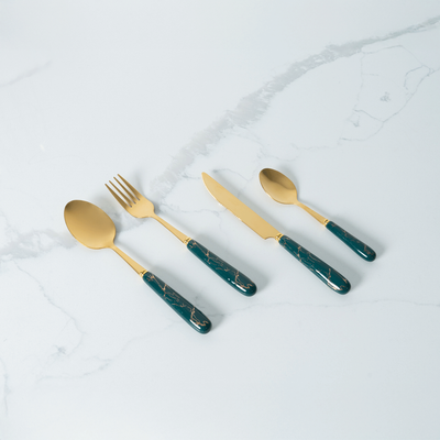 24-Piece Flatware Cutlery Set For 6 People. - Multi Color