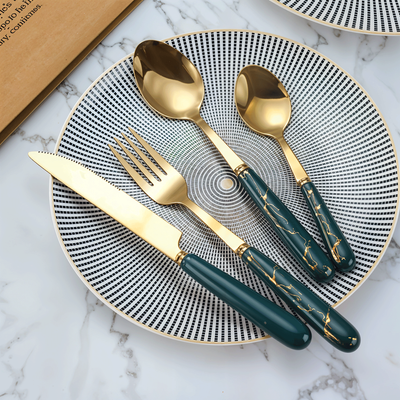 24-Piece Flatware Cutlery Set For 6 People. - Multi Color
