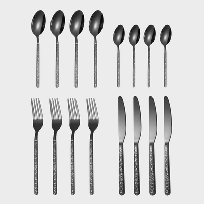Flatware Cutlery Set - Black