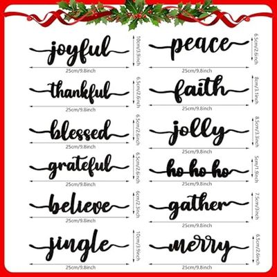 Wooden Wall Art With Self Adhesive Base - Black (12 Emotions)