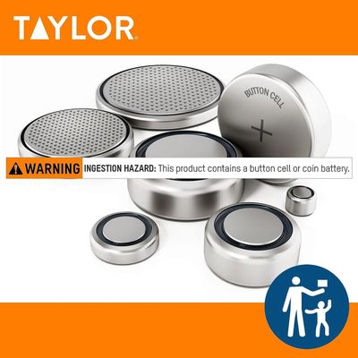 Taylor 400 Lb. Capacity Clear Glass Digital Bathroom Scale with Metallic Accents, 11.8-inch x 11.8-inch Platform, Silver