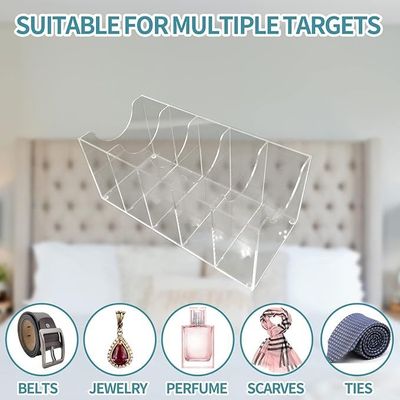 Belt Organizer for Closetï¼ŒBelt Holder for Closetï¼ŒTie and Belt Organizer for Closet,Belt Organizer with 5 Compartments Display Case