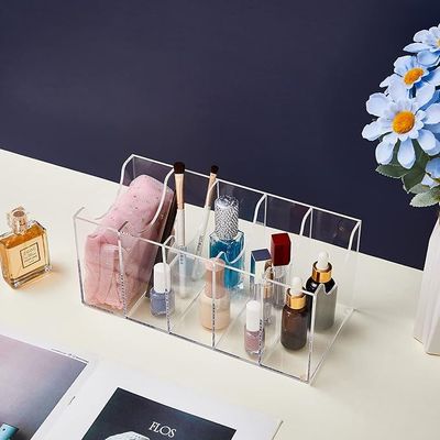 2 Pieces Belt Organizer Clear Acrylic Belt Storage Holder 5 Compartments Belt Display Case Bow Tie Organizer Belt Container Storage Holder for Men Closet Tie Bow Tie Watch Jewelry Cosmetics Makeup
