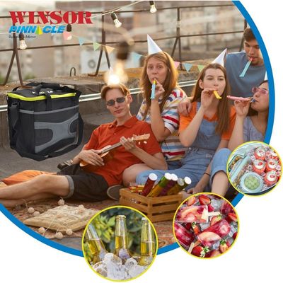 WINSOR Cooler Bag 23.9L/36 CANS - Large Reusable Soft Cooler Bags for Beach Camping Picnic Travel | Insulated Grocery Bags with Removable Shoulder Strap | Ideal for 30~80 Cans | Thermal Bag Lunch Box Office