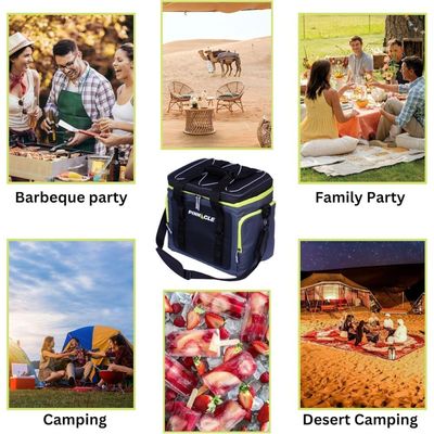 WINSOR Cooler Bag 30L/36 CANS - Insulated Cooler Bag with Removable Shoulder Strap | Leak-Proof Soft Cooler bag for frozen food with Large Capacity for Picnics, Camping, Beach, Thermal Bag Lunch Box Office