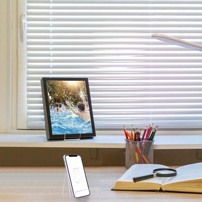 Clear Acrylic Book Stand, 10 Pieces Transparent Book Display Stand for Displaying Books, Notebooks, Picture Albums, Picture Books, Menu, Magazine
