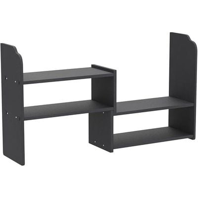 Small Bookshelf for Desktop Storage, Mini Cute Office Desk Shelves White Versatility Organizers for Women, Kids