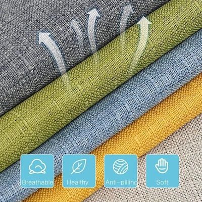 Sponge Cushion Leisure L shaped Corner Fabric Sofa 