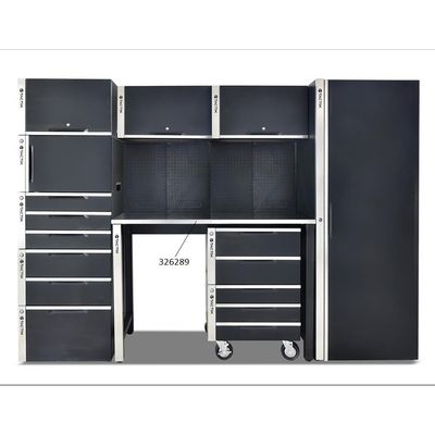 Tactix 132cm (52 Inch) Heavy-Duty Workbench, Steel Frame, Adjustable Leveling Feet, Durable Work Table for Garage & Workshop, Size: 132W x 51D x 93.5H cm- 326289