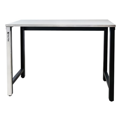 Tactix 132cm (52 Inch) Heavy-Duty Workbench, Steel Frame, Adjustable Leveling Feet, Durable Work Table for Garage & Workshop, Size: 132W x 51D x 93.5H cm- 326289
