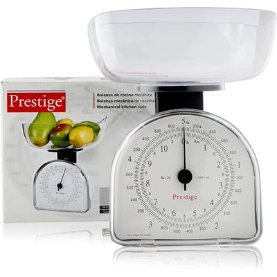 Prestige Kitchen Scale Chrome, 5 kg, White - PR50096 Prestige Kitchen Scale Chrome, 5 kg, White - PR50096