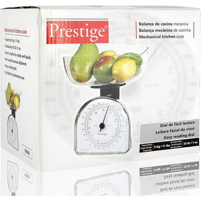 Prestige Kitchen Scale Chrome, 5 kg, White - PR50096