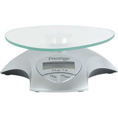 Prestige Digital Kitchen Scale | 5KG - Clear & Silver - PR8017