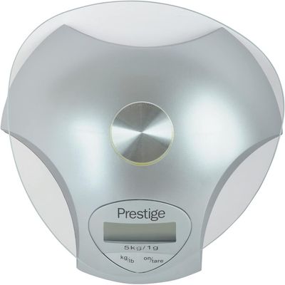 Prestige Digital Kitchen Scale | 5KG - Clear & Silver - PR8017