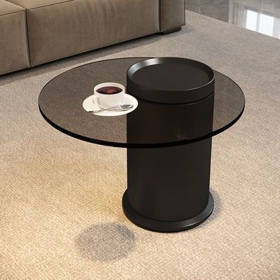 Nordic Style 2 in 1 Wooden Coffee Table, Black Mate plate