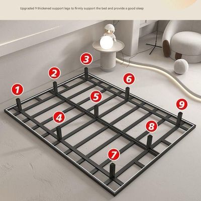 Floating Platform Style Bed Frame, black