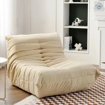 Caterpillar Accent Style Sofa, White