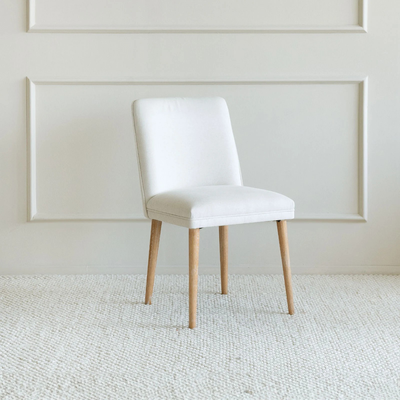 Classic Dining Chair Made Pine Wood, Beige