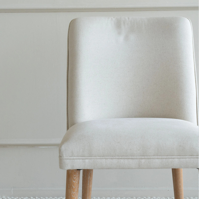 Classic Dining Chair Made Pine Wood, Beige